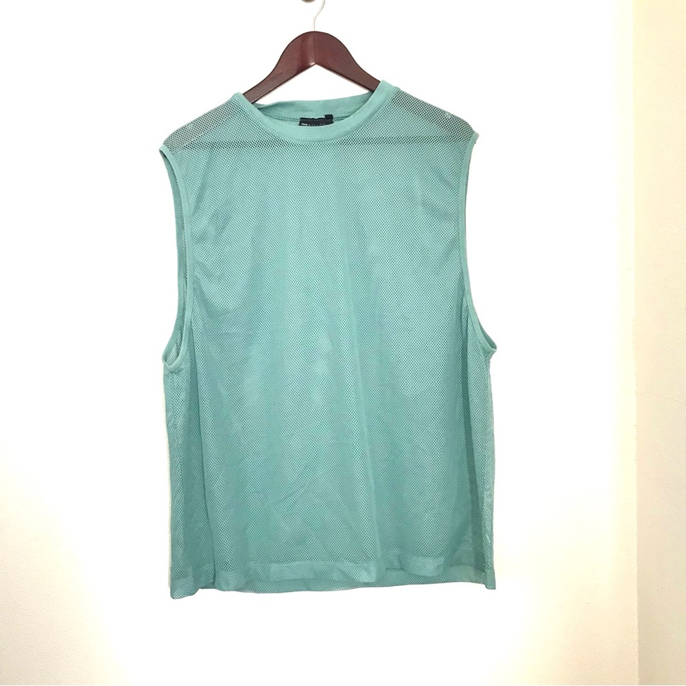 Mens ASOS design sleeveless mesh shirt. 2XL